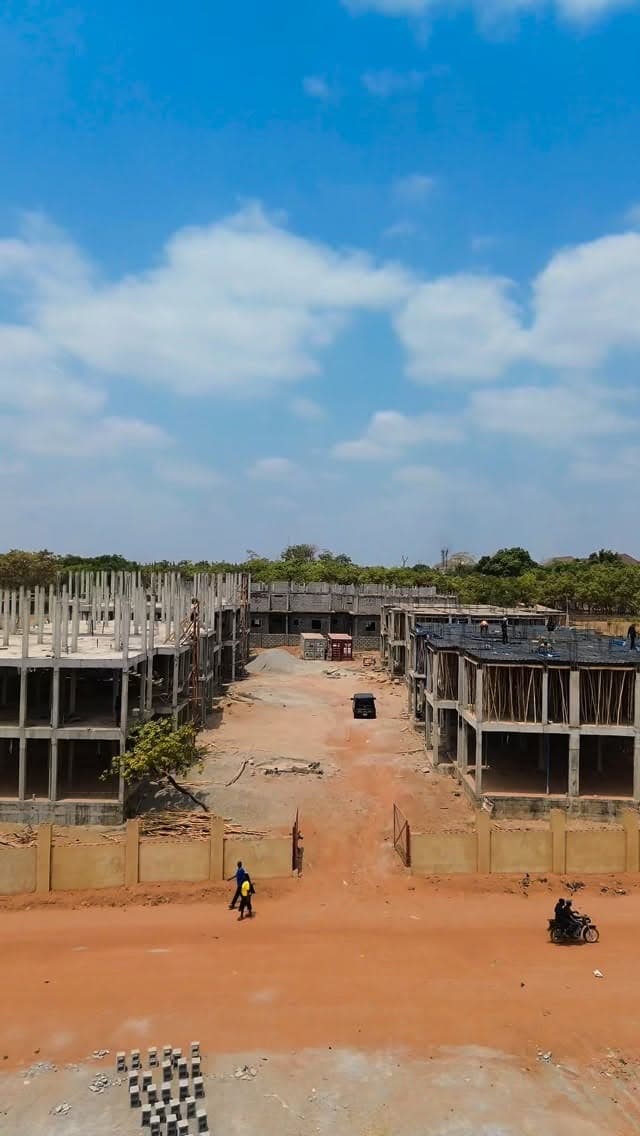 Aerial view of Project Michika under construction in Durumi, Abuja