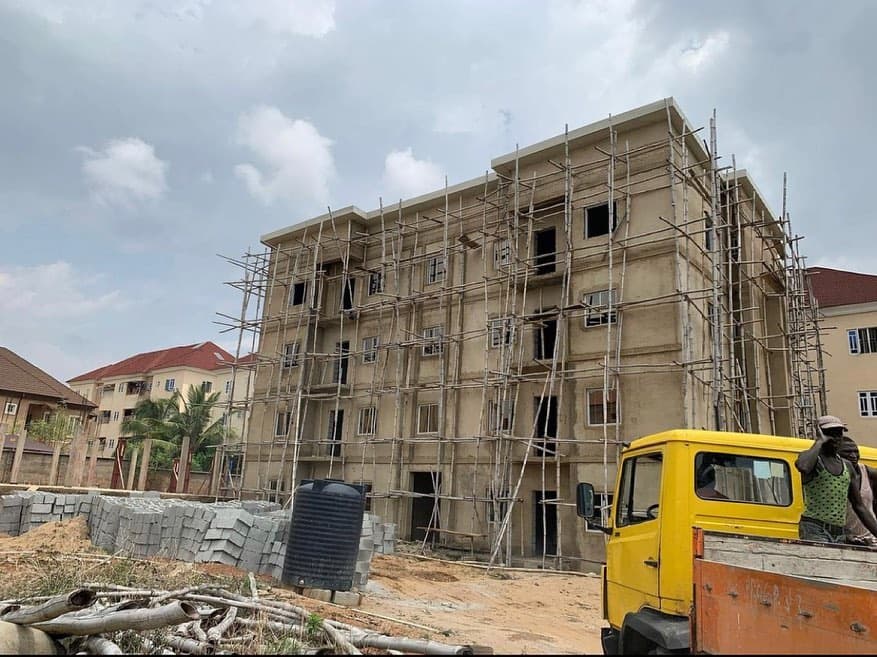 Wuye Apartments under construction in Abuja